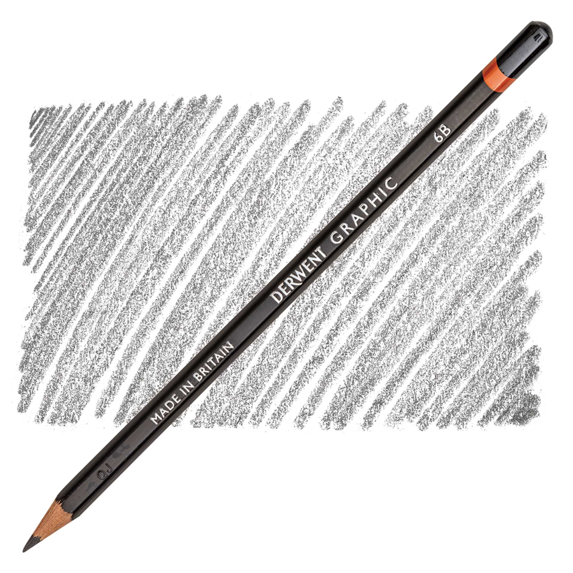 Derwent Graphic Pencil - Hardness 6B pencil and swatch