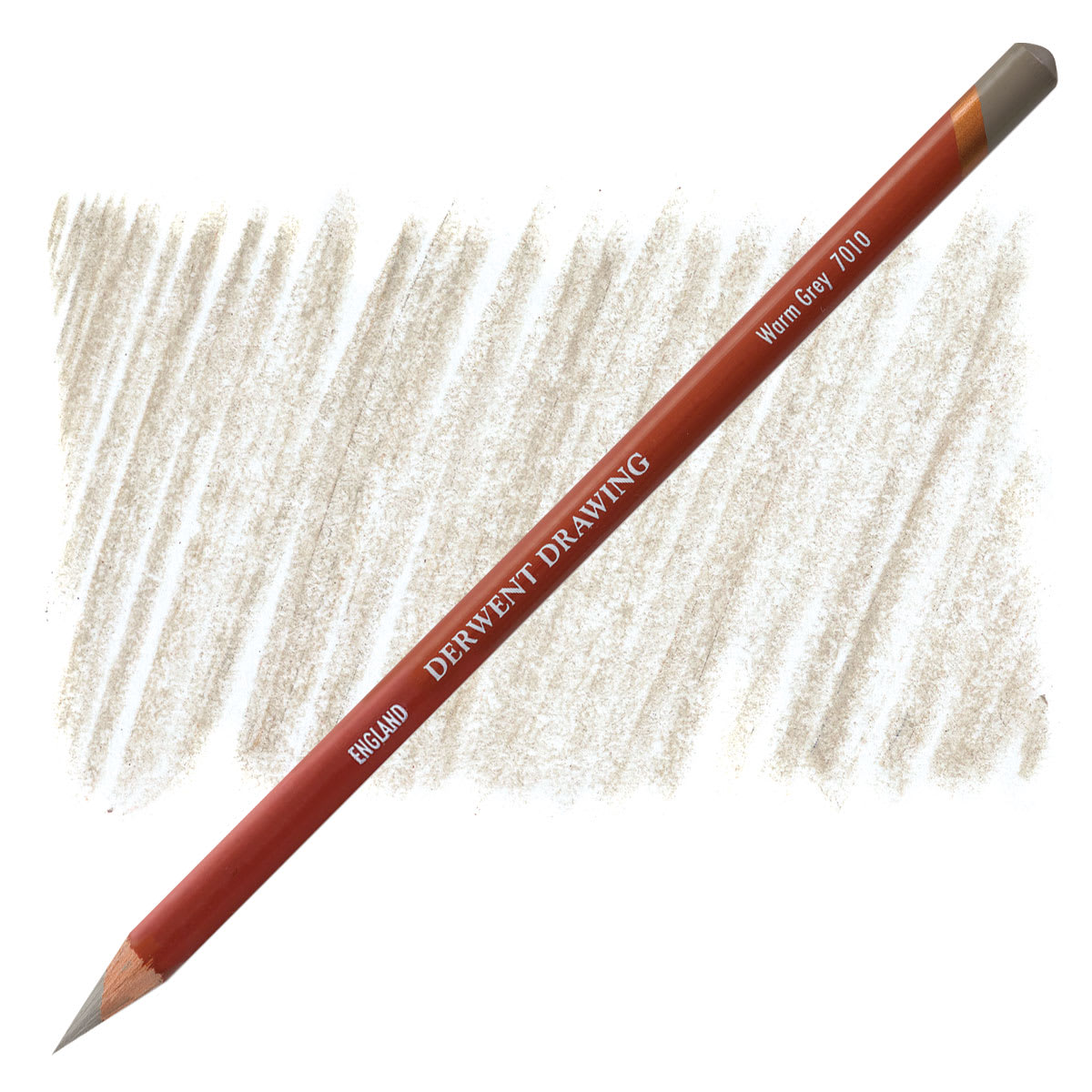 Derwent Drawing Pencil - Warm Gray pencil and swatch