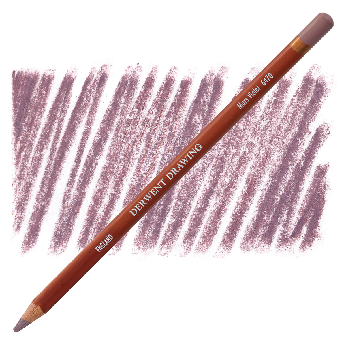 Derwent Drawing Pencil - Mars Violet pencil and swatch