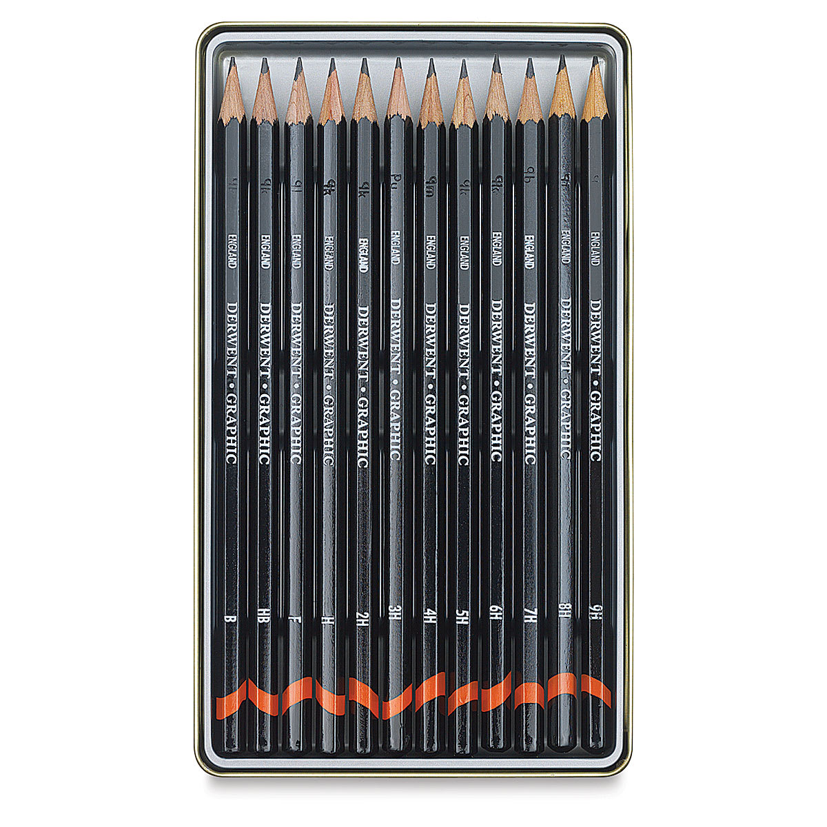 Derwent Graphic Pencils - Hard Technical, Set of 12, contents