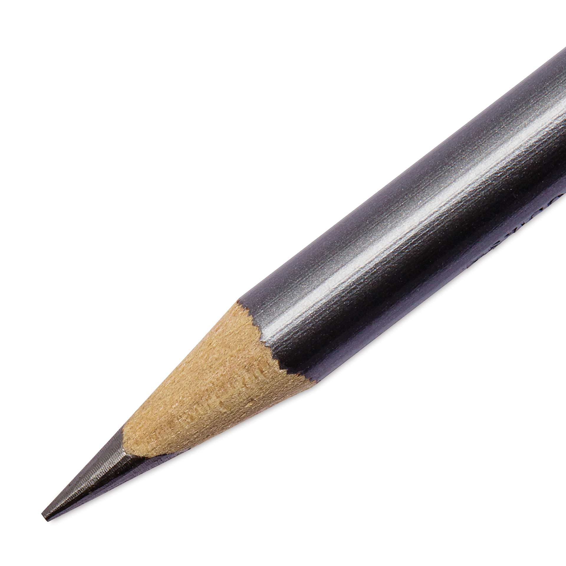 Prismacolor Ebony Pencil - Graphite, Pkg of 12, close-up of the point of a single pencil Prismacolor Ebony Pencil - Graphite, Pkg of 12, close-up of the point of a single pencil
