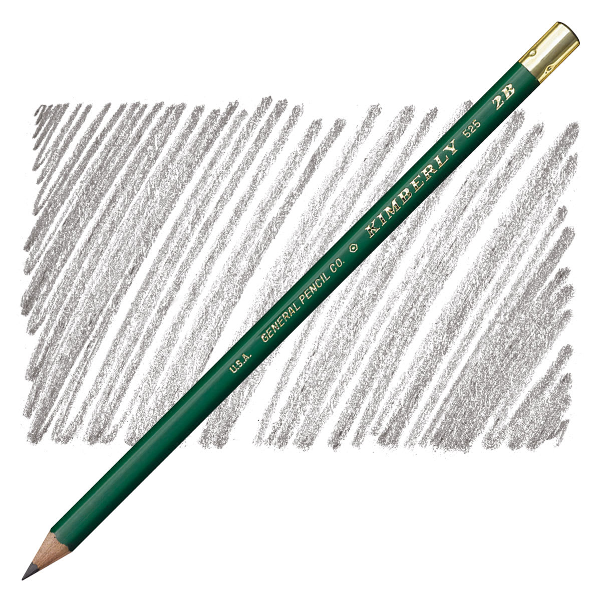 General's Kimberly Drawing Pencil - 2B pencil and swatch