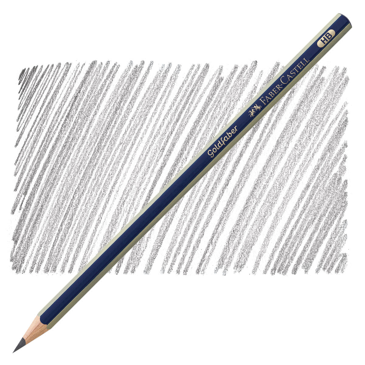 Faber-Castell Goldfaber Sketching Pencil - HB pencil and swatch