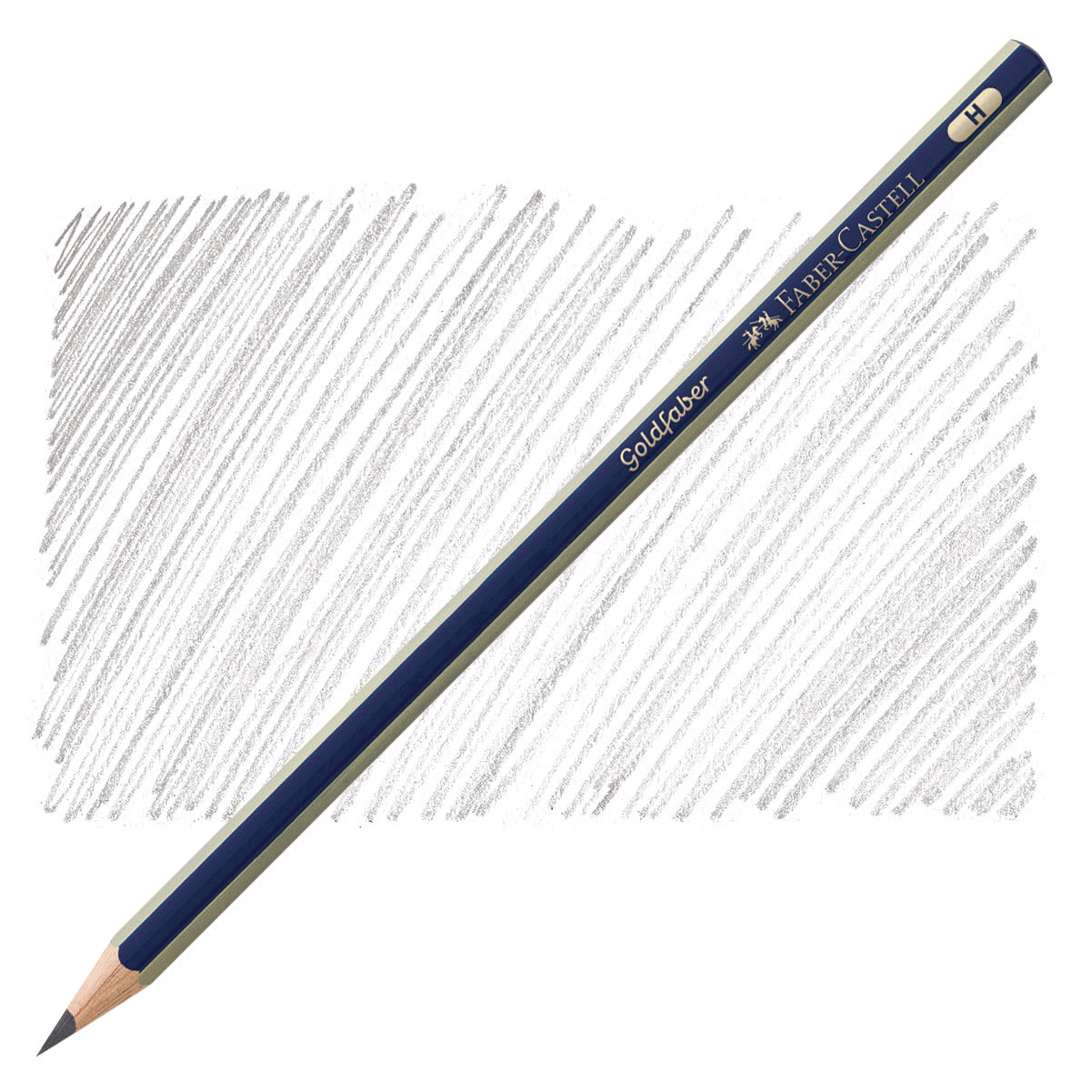 Faber-Castell Goldfaber Sketching Pencil - H pencil and swatch