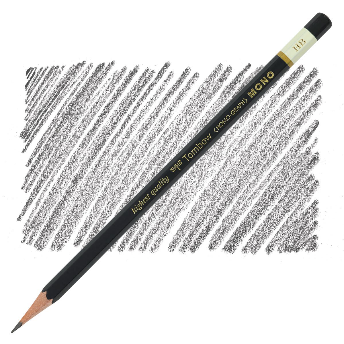 Tombow Mono Professional Drawing Pencil - HB pencil and swatch