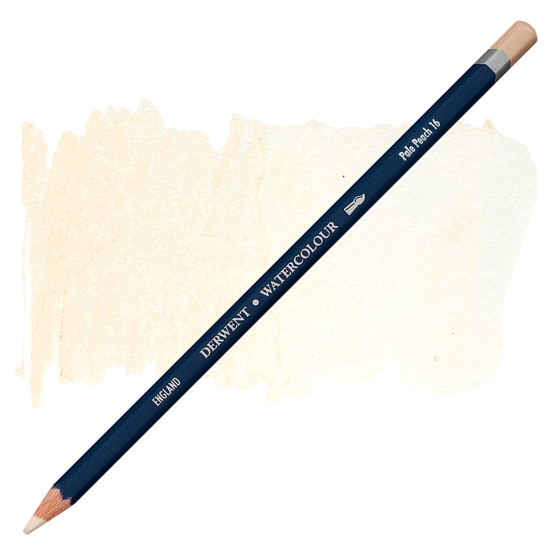 Derwent Watercolor Pencil - Pale Peach pencil and swatch