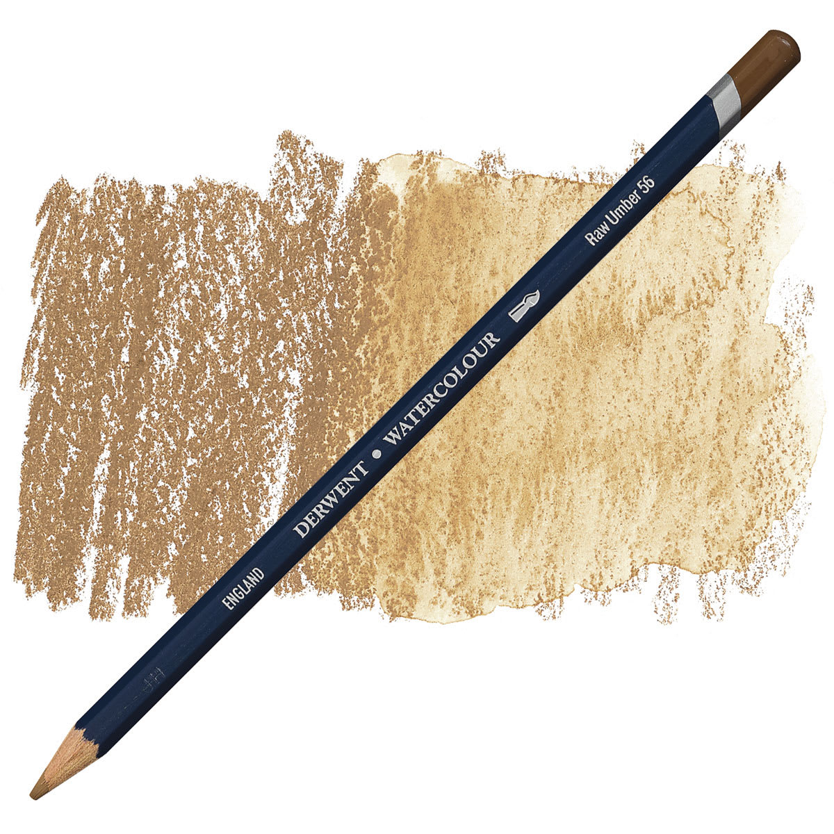 Derwent Watercolor Pencil - Raw Umber pencil and swatch