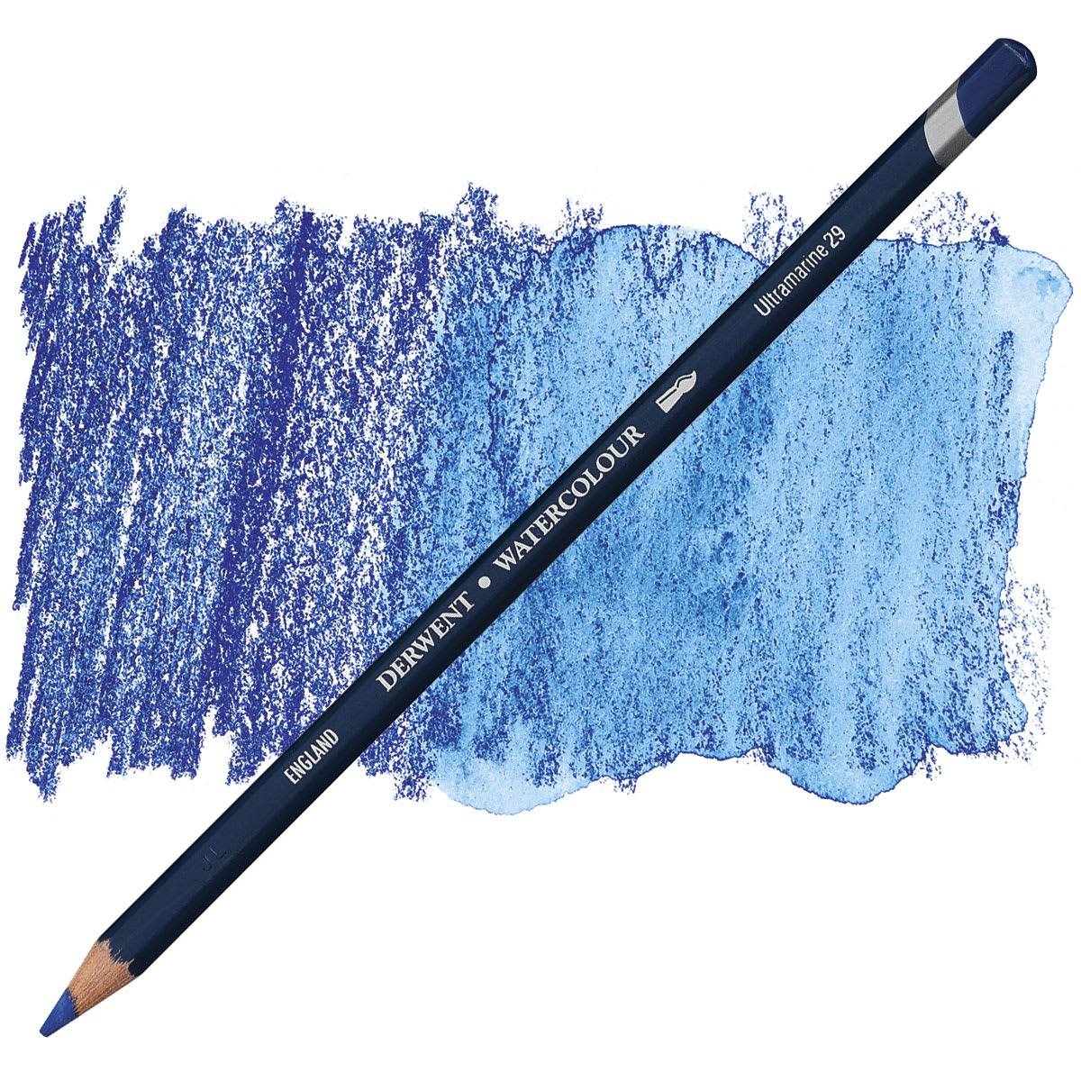 Derwent Watercolor Pencil - Ultramarine pencil and swatch