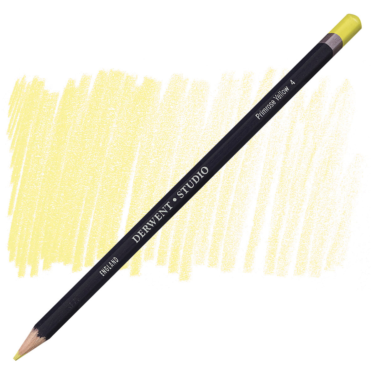 Derwent Studio Colored Pencil - Primrose Yellow pencil and swatch
