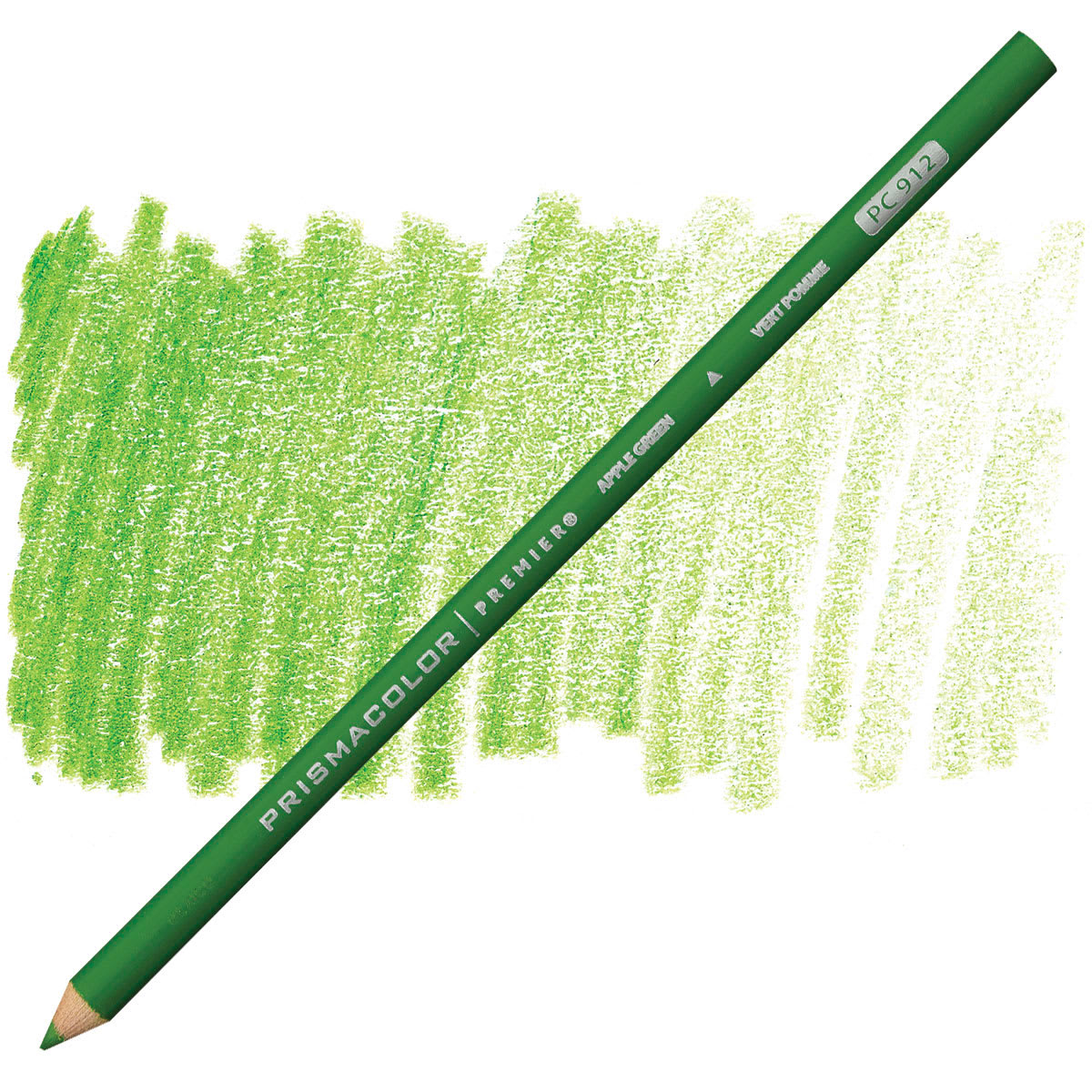 Prismacolor Premier Colored Pencil - Apple Green pencil and swatch