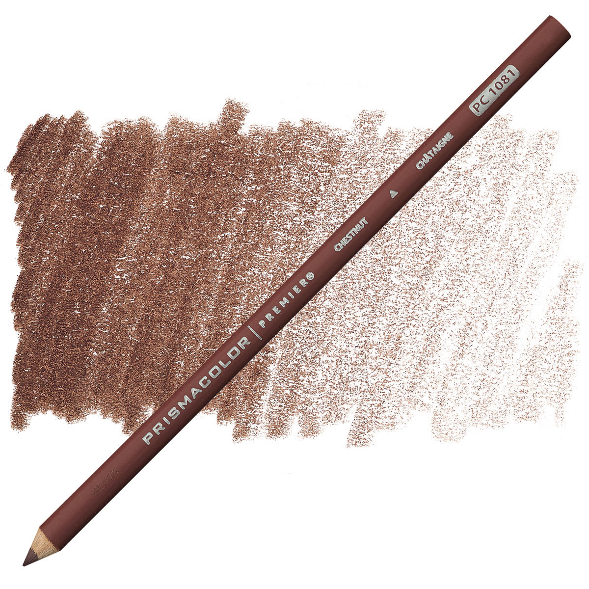 Prismacolor Premier Colored Pencil - Chestnut pencil and swatch