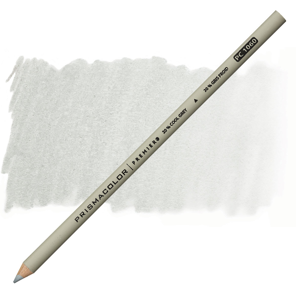 Prismacolor Premier Colored Pencil  - Cool Grey 20% pencil and swatch