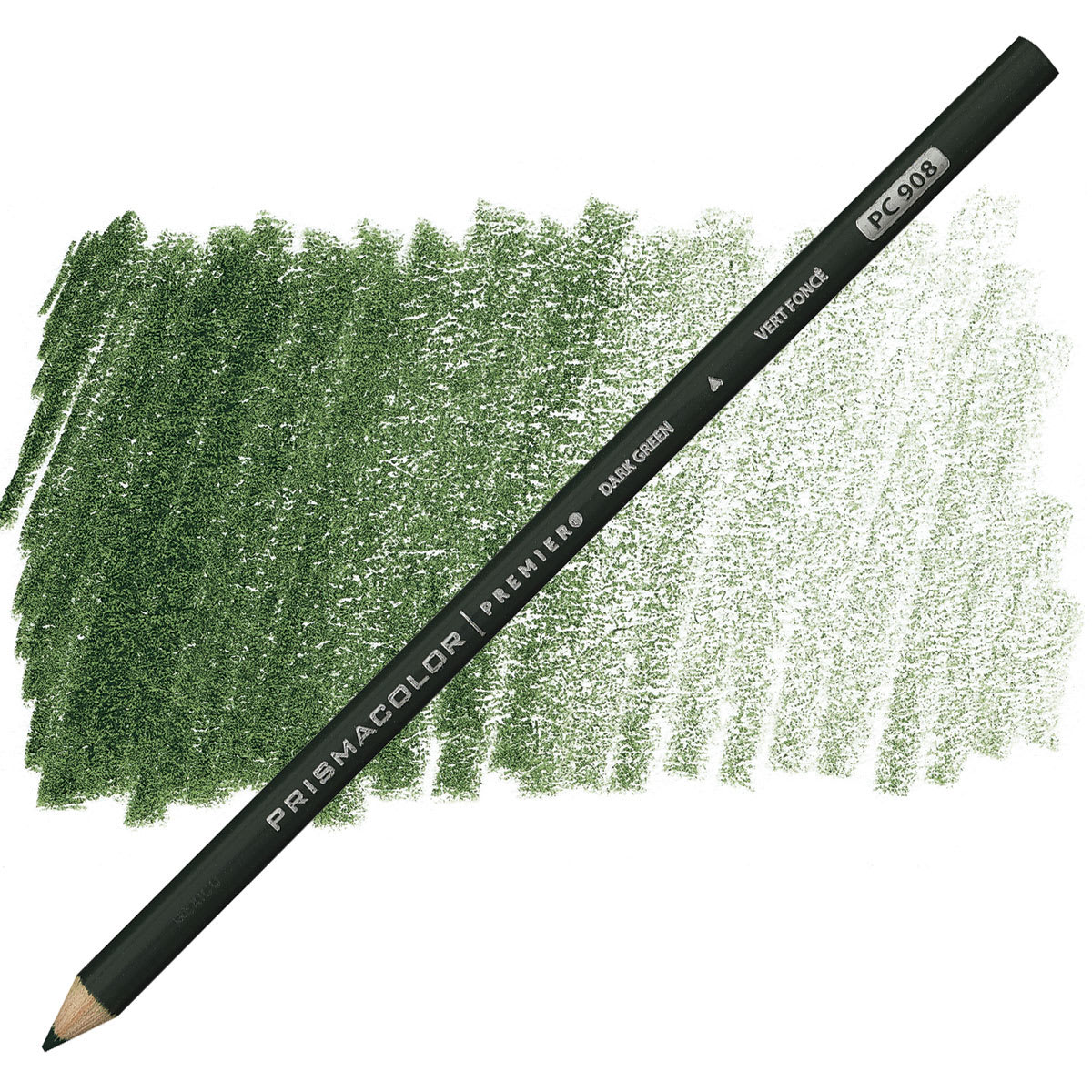 Prismacolor Premier Colored Pencil - Dark Green pencil and swatch