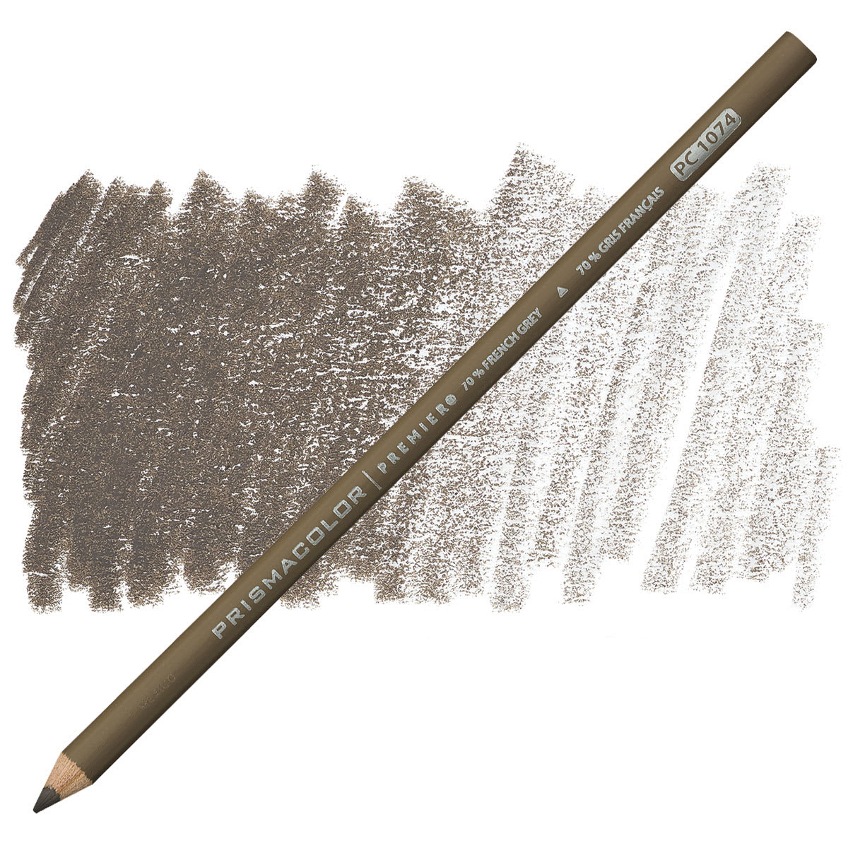 Prismacolor Premier Colored Pencil  - French Gray 70% pencil and swatch