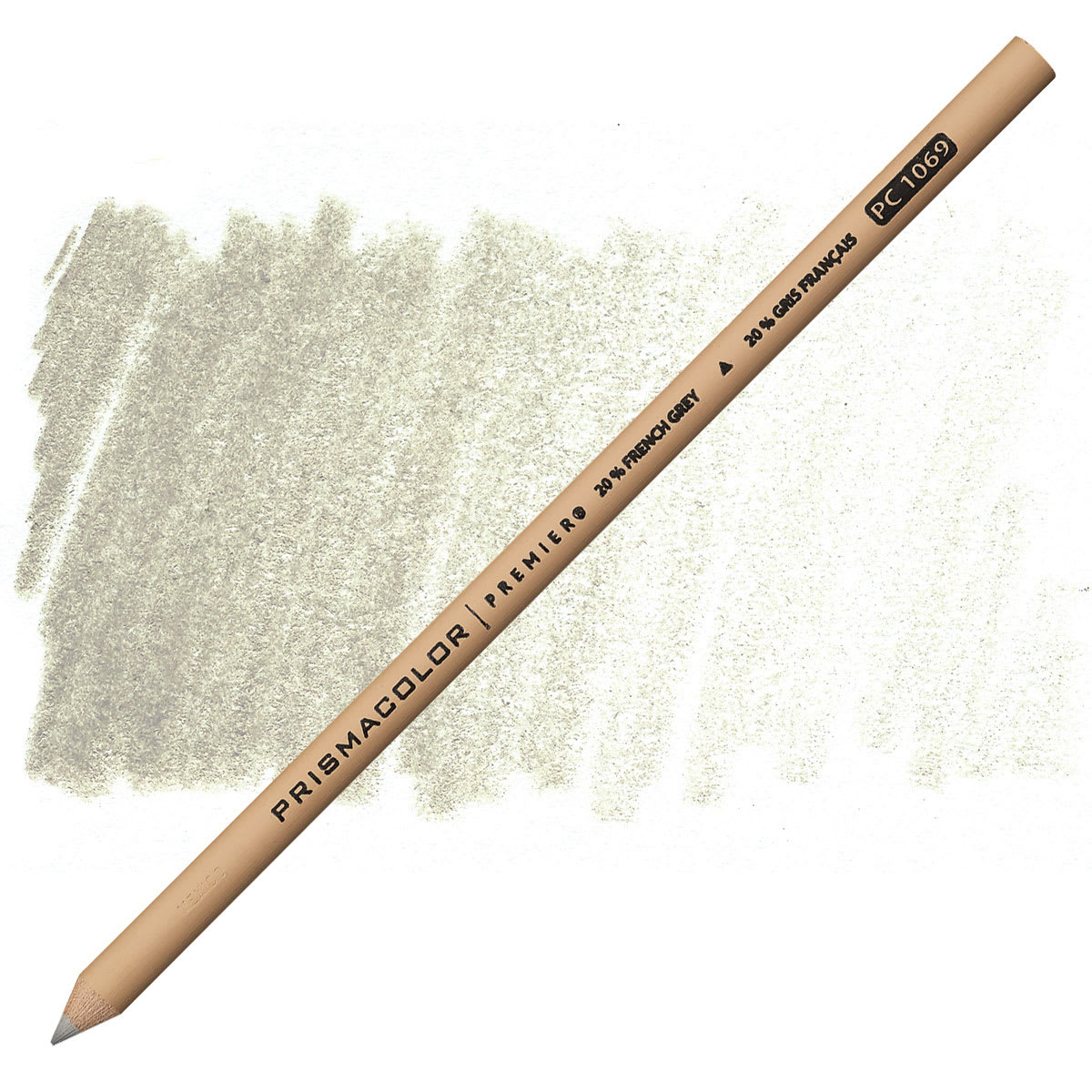 Prismacolor Premier Colored Pencil  - French Grey 20% pencil and swatch