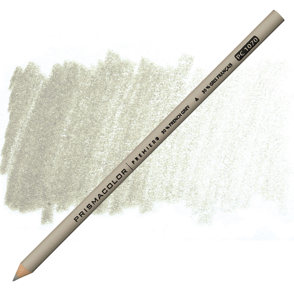 Prismacolor Premier Colored Pencil  - French Grey 30% pencil and swatch