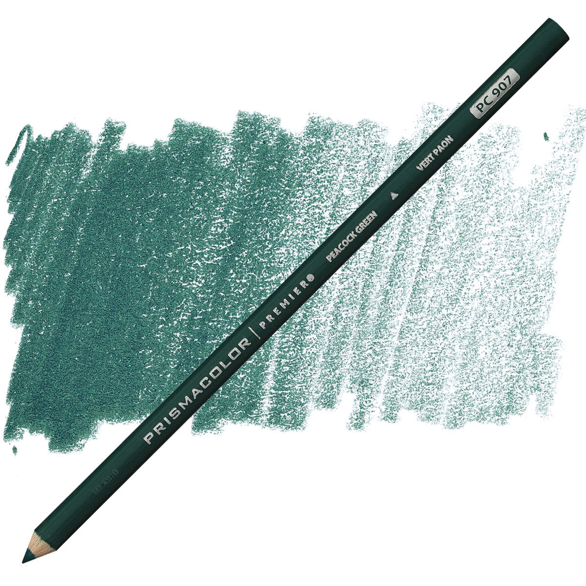 Prismacolor Premier Colored Pencil - Peacock Green pencil and swatch