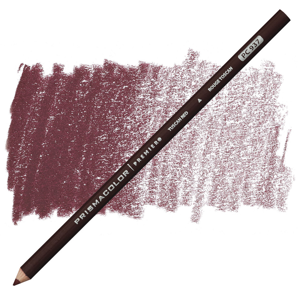 Prismacolor Premier Colored Pencil - Tuscan Red pencil and swatch