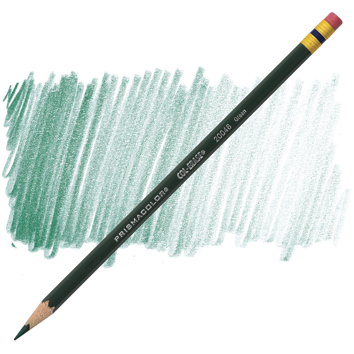 Prismacolor Col-Erase Pencil - Green pencil and swatch