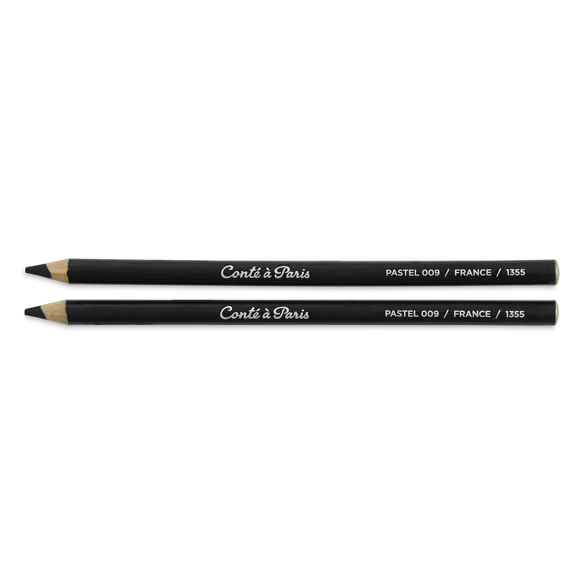 Conté à Paris Pastel Pencils - Set of 2, Black, set contents