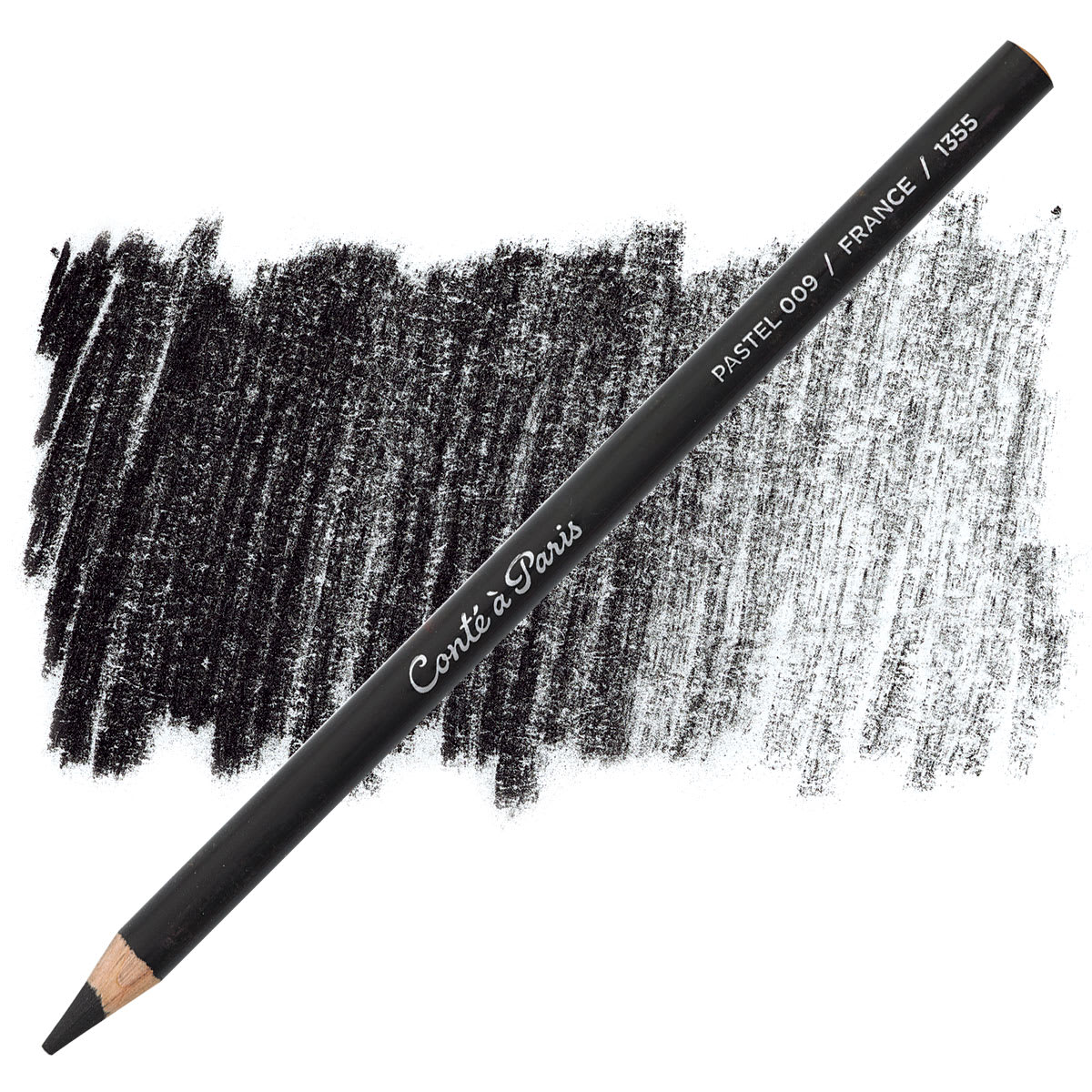Conté à Paris Pastel Pencil - Black pencil and swatch