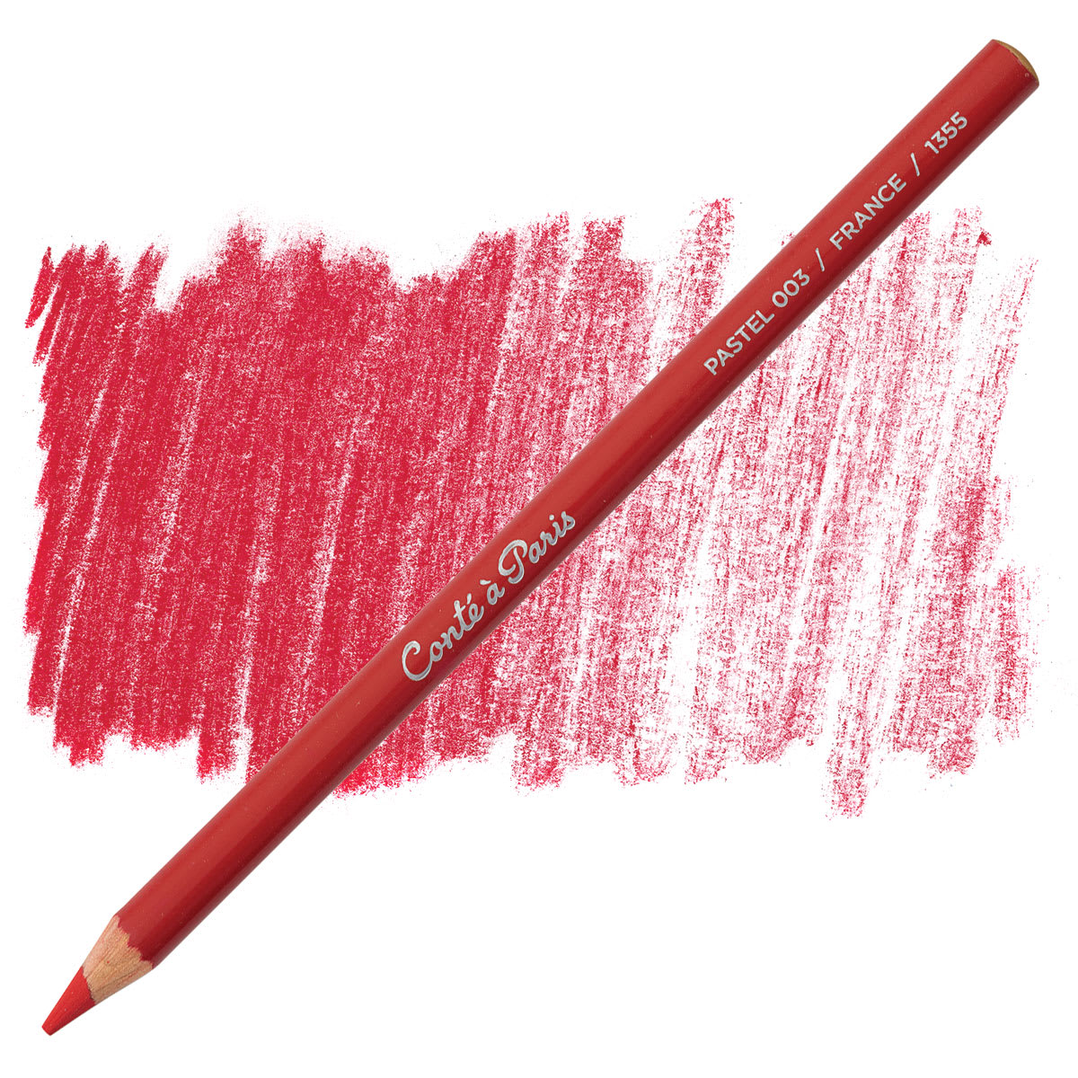 Conté à Paris Pastel Pencil - Vermilion pencil and swatch