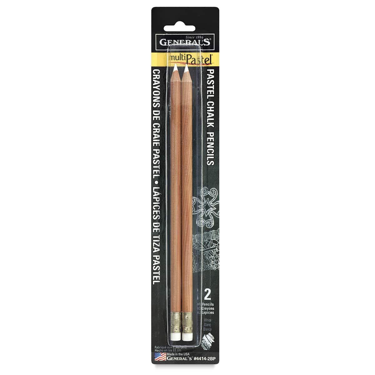 General's Pastel Chalk Pencil Set - Set 2, White