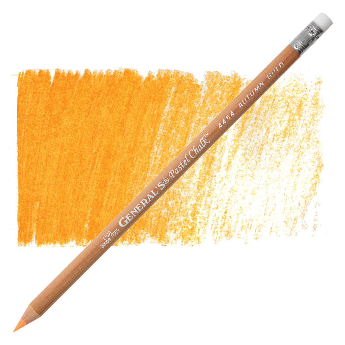 General's Pastel Chalk Pencil - Autumn Gold pencil and swatch