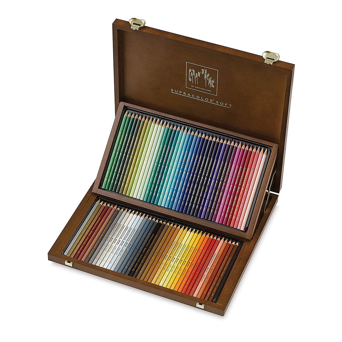 Caran d'Ache Supracolor Soft Aquarelle Pencil Set - Assorted Colors, Set of 80, Wood Box Caran d'Ache Supracolor Soft Aquarelle Pencil Set - Assorted Colors, Set of 80, Wood Box