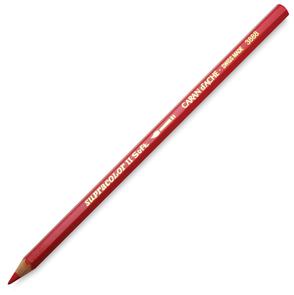 Caran d'Ache Supracolor Soft Aquarelle Pencil - Scarlet Caran d'Ache Supracolor Soft Aquarelle Pencil - Scarlet