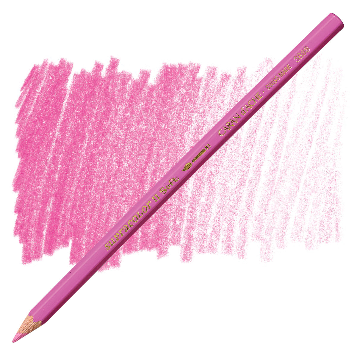 Caran d'Ache Supracolor Soft Aquarelle Pencil - Light Purple pencil and swatch