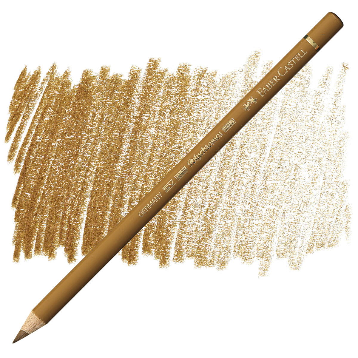 Faber-Castell Polychromos Pencil - Brown Ochre pencil and swatch