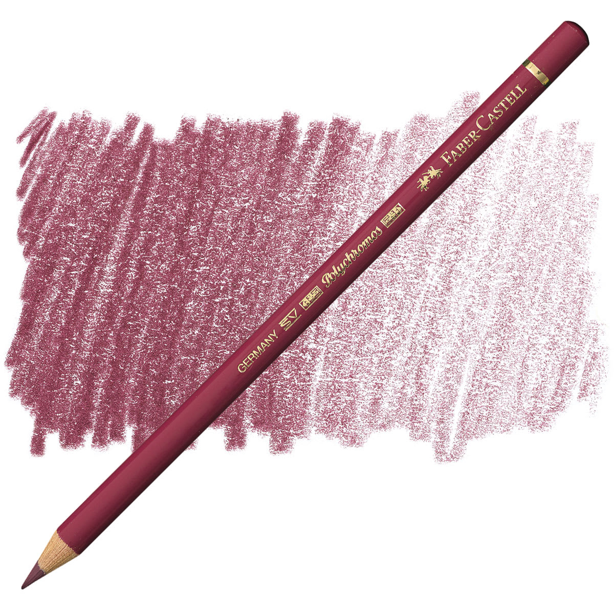 Faber-Castell Polychromos Pencil - Burnt Carmine pencil and swatch