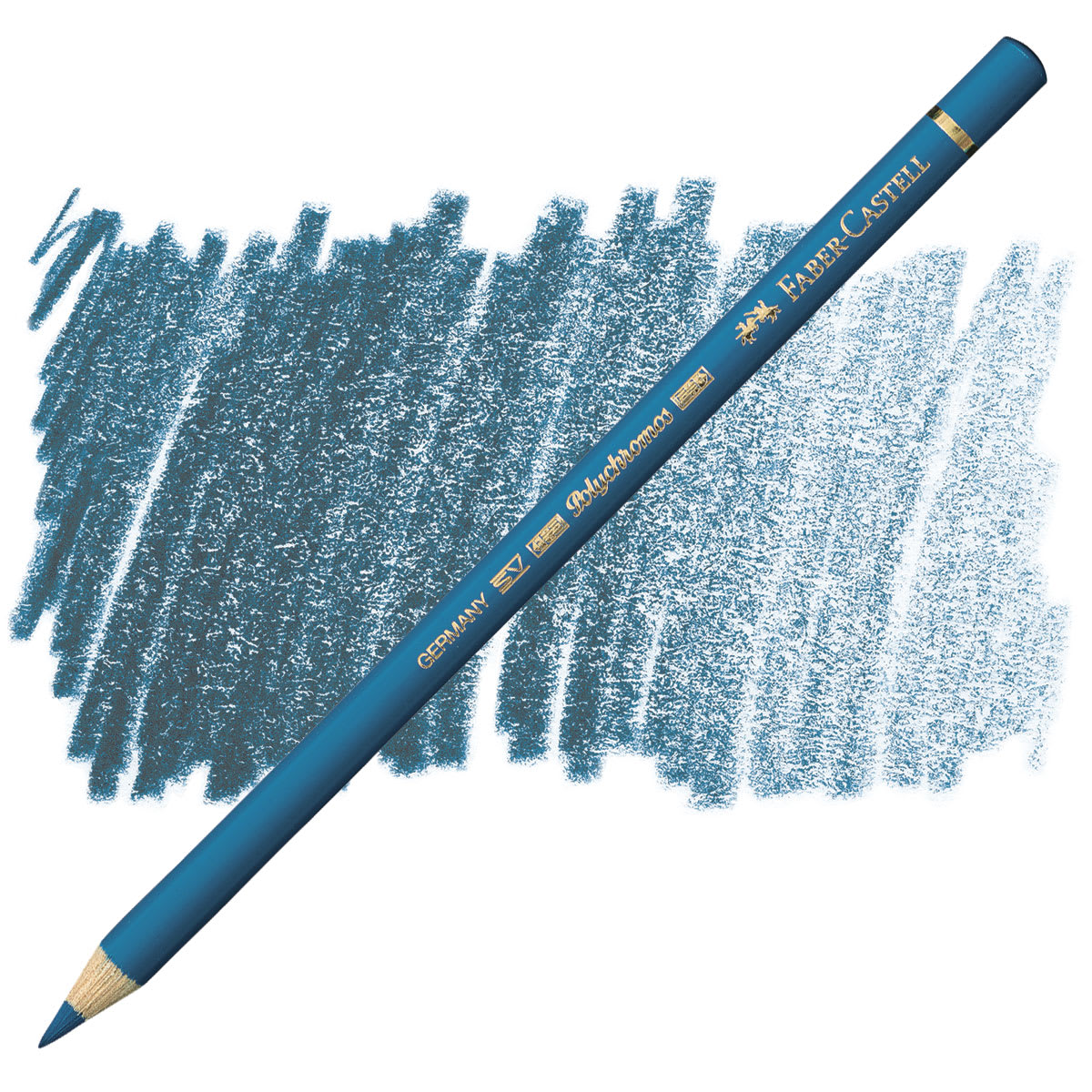 Faber-Castell Polychromos Pencil - Cobalt Turquoise pencil and swatch