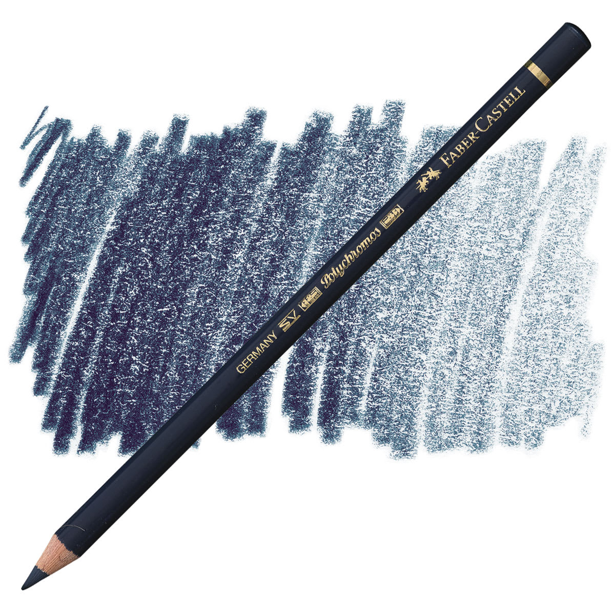Faber-Castell Polychromos Pencil - Dark Indigo pencil and swatch