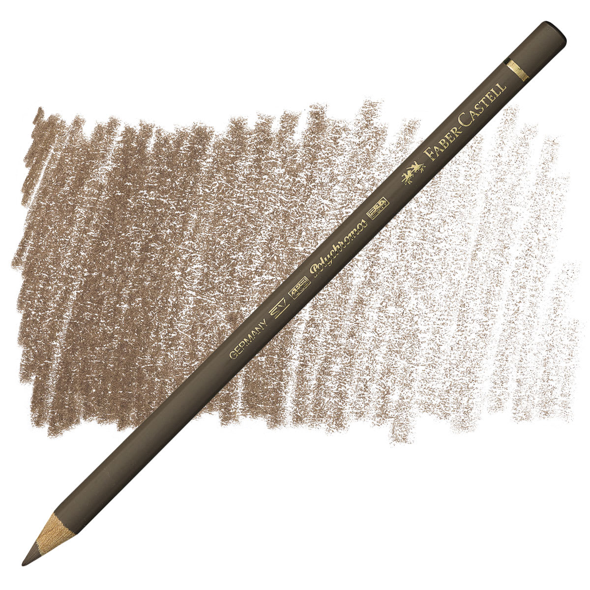 Faber-Castell Polychromos Pencil - Nougat pencil and swatch