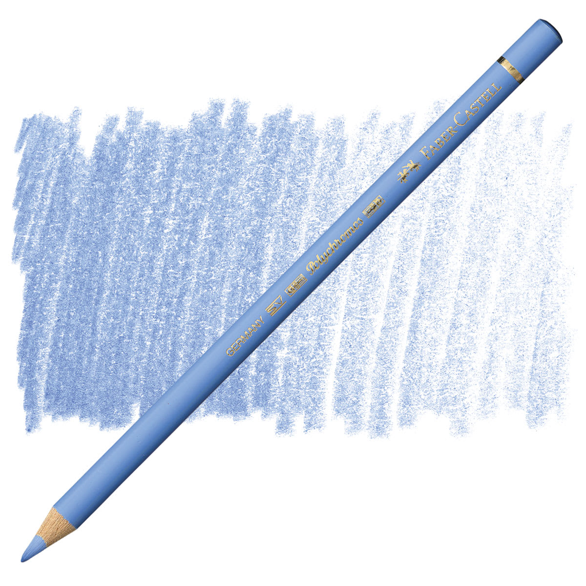 Faber-Castell Polychromos Pencil - Sky Blue pencil and swatch
