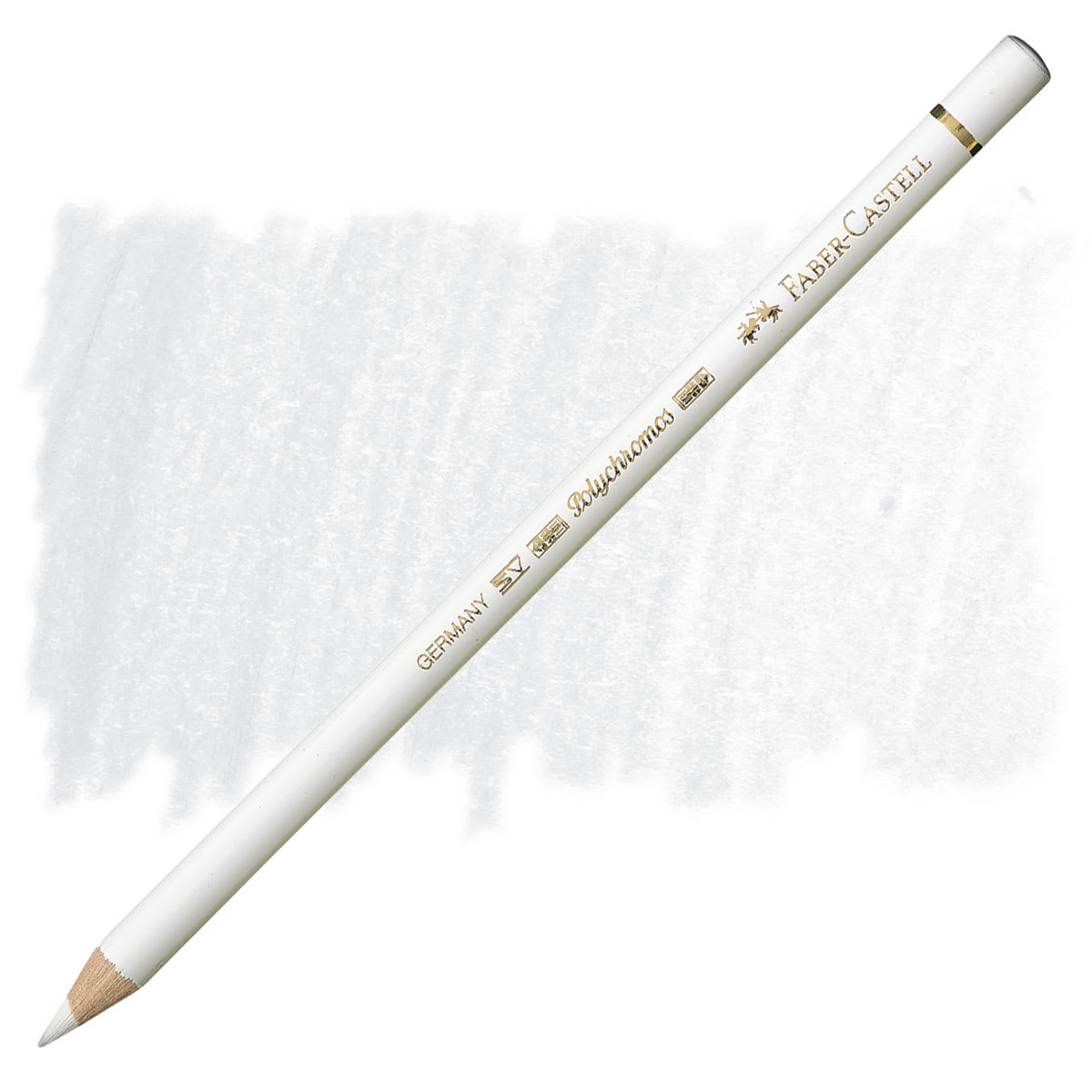Faber-Castell Polychromos Pencil - White pencil and swatch
