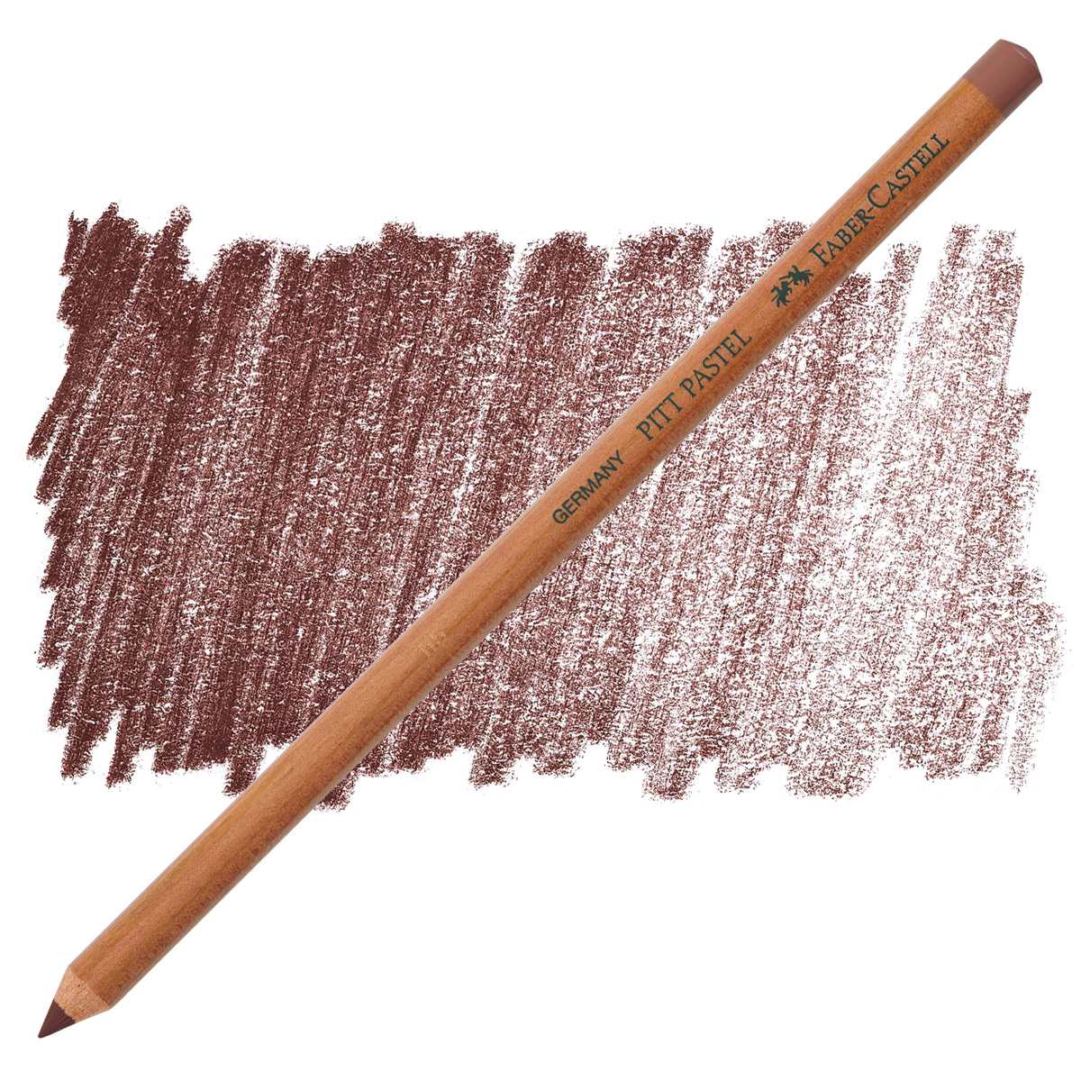 Faber-Castell Pitt Pastel Pencil - Caput Mortuum pencil and swatch