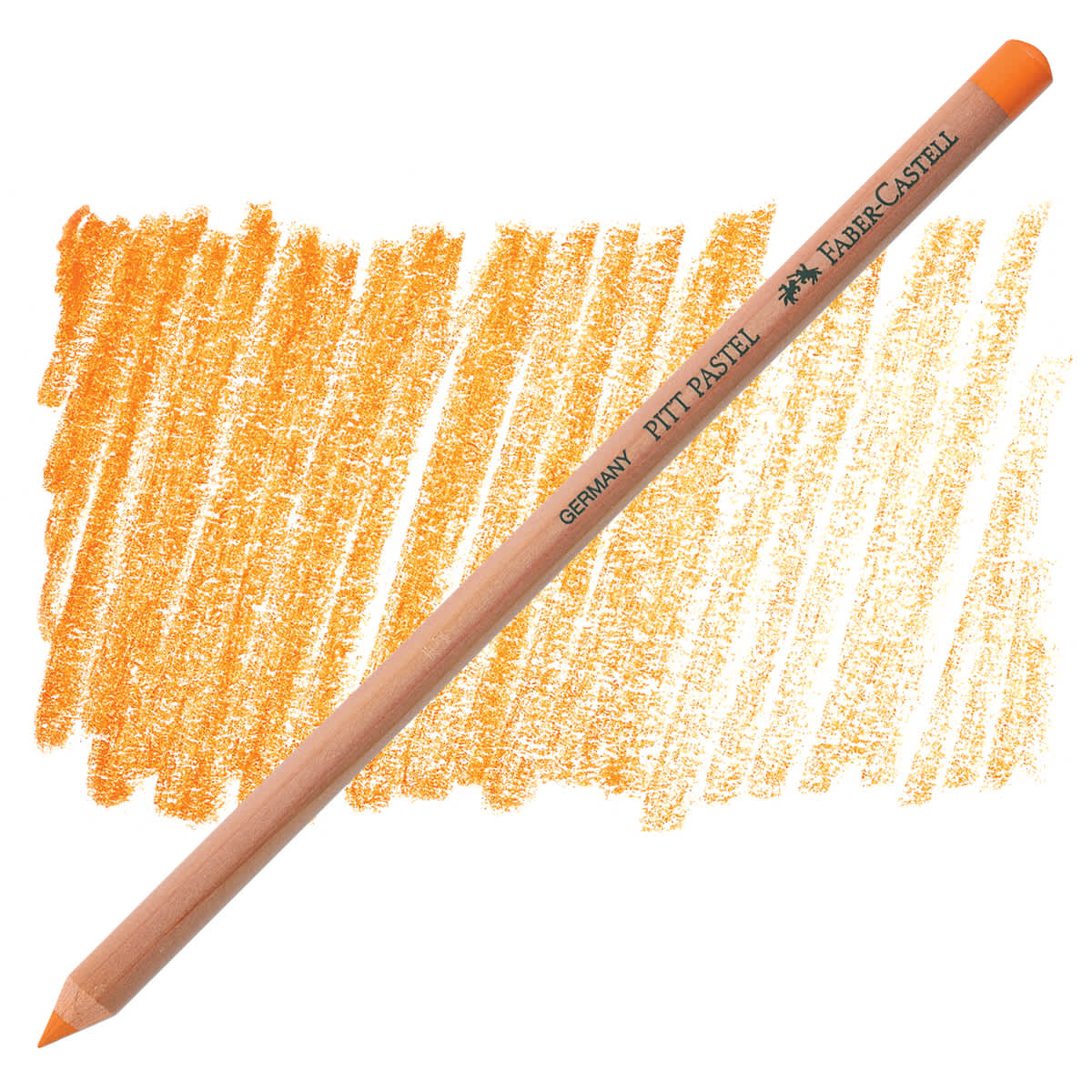 Faber-Castell Pitt Pastel Pencil - Orange Glaze pencil and swatch
