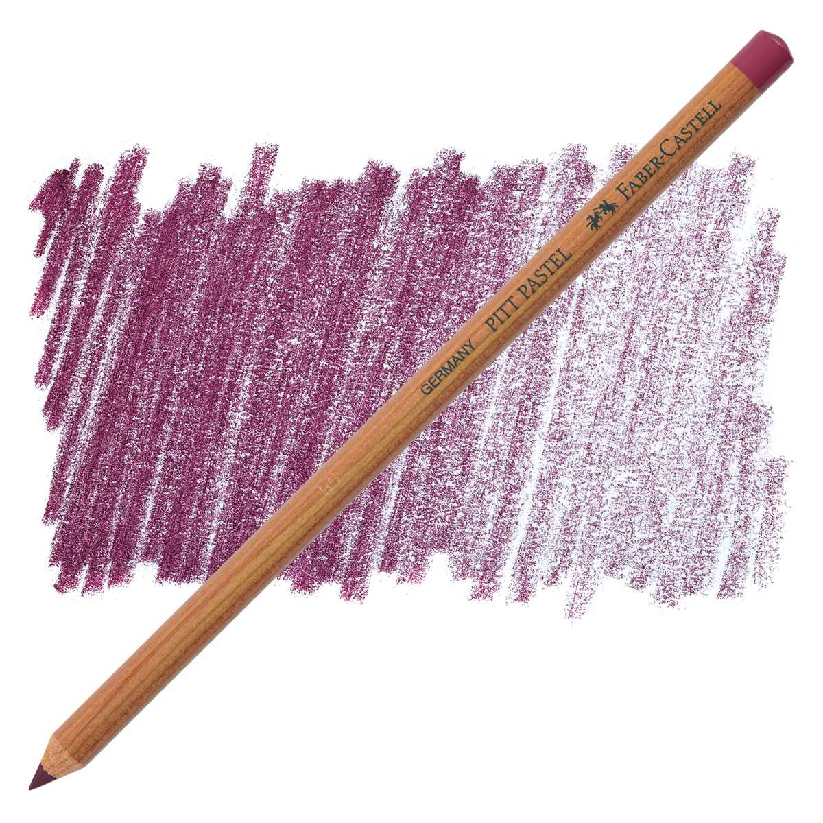 Faber-Castell Pitt Pastel Pencil - Red-Violet pencil and swatch