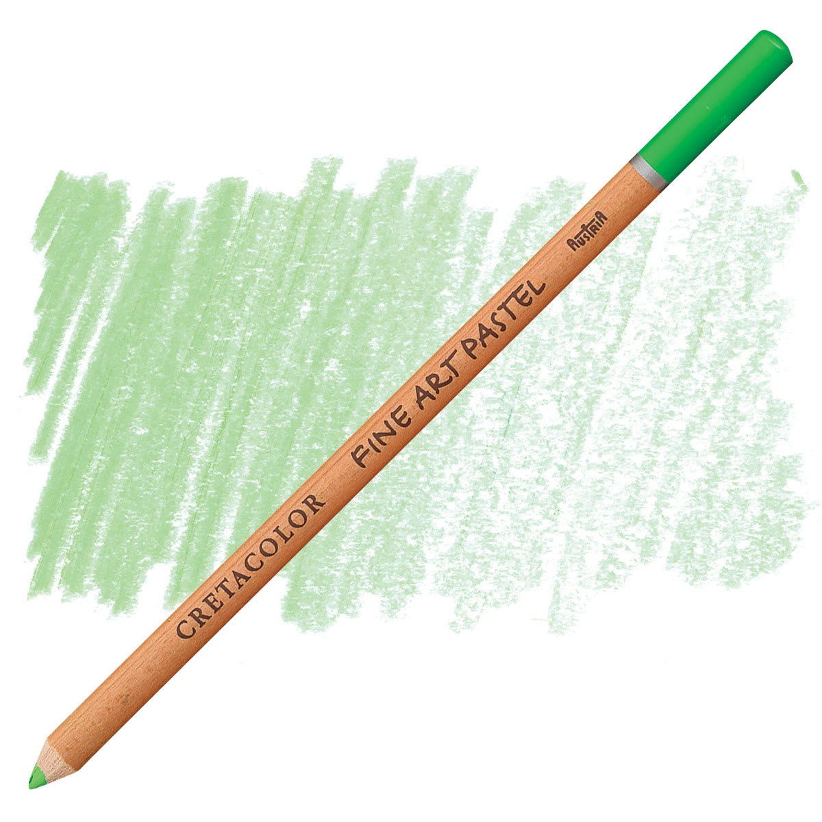 Cretacolor Fine Art Pastel Pencil - French Green pencil and swatch