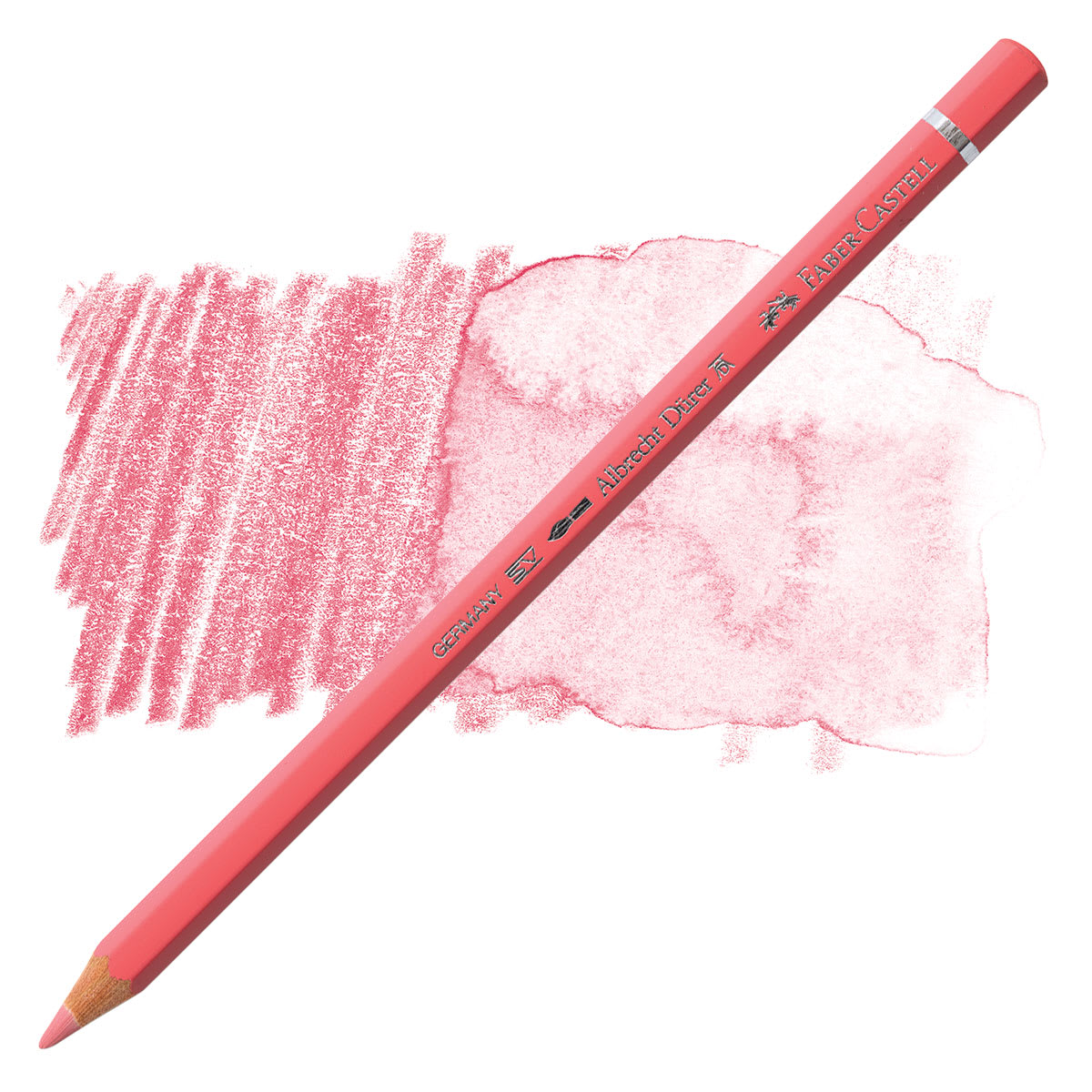 Faber-Castell Albrecht Durer Watercolor Pencil - Salmon pencil and swatch