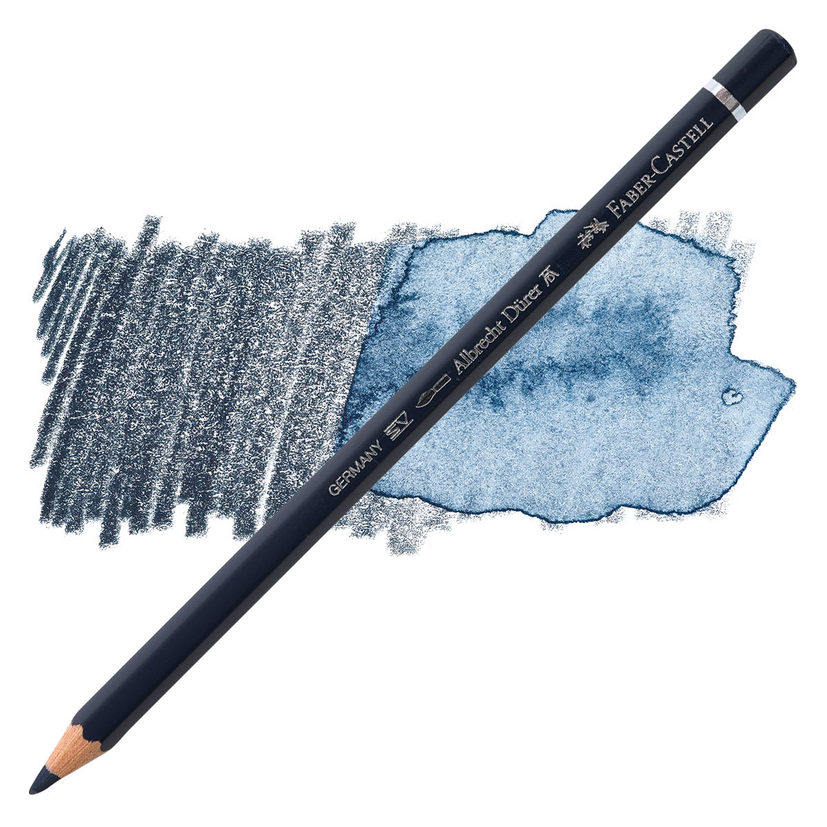 Faber-Castell Albrecht Durer Watercolor Pencil - Dark Indigo pencil and swatch