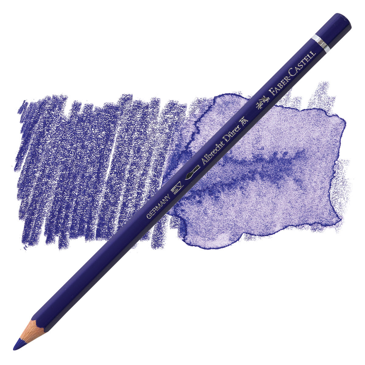 Faber-Castell Albrecht Durer Watercolor Pencil - Delft Blue pencil and swatch