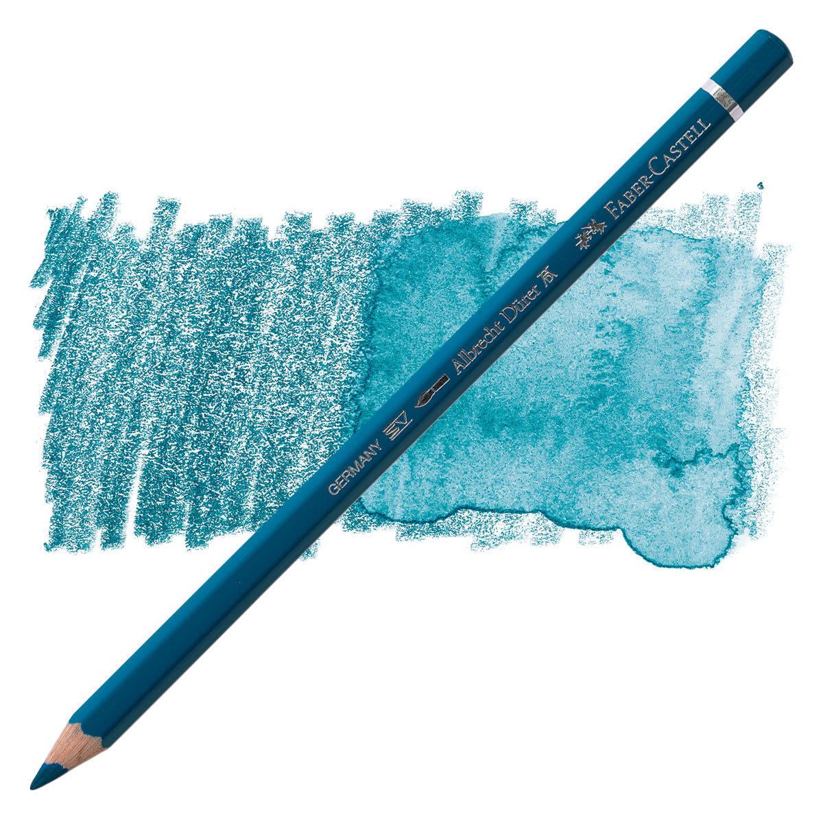 Faber-Castell Albrecht Durer Watercolor Pencil - Helio Turquoise pencil and swatch