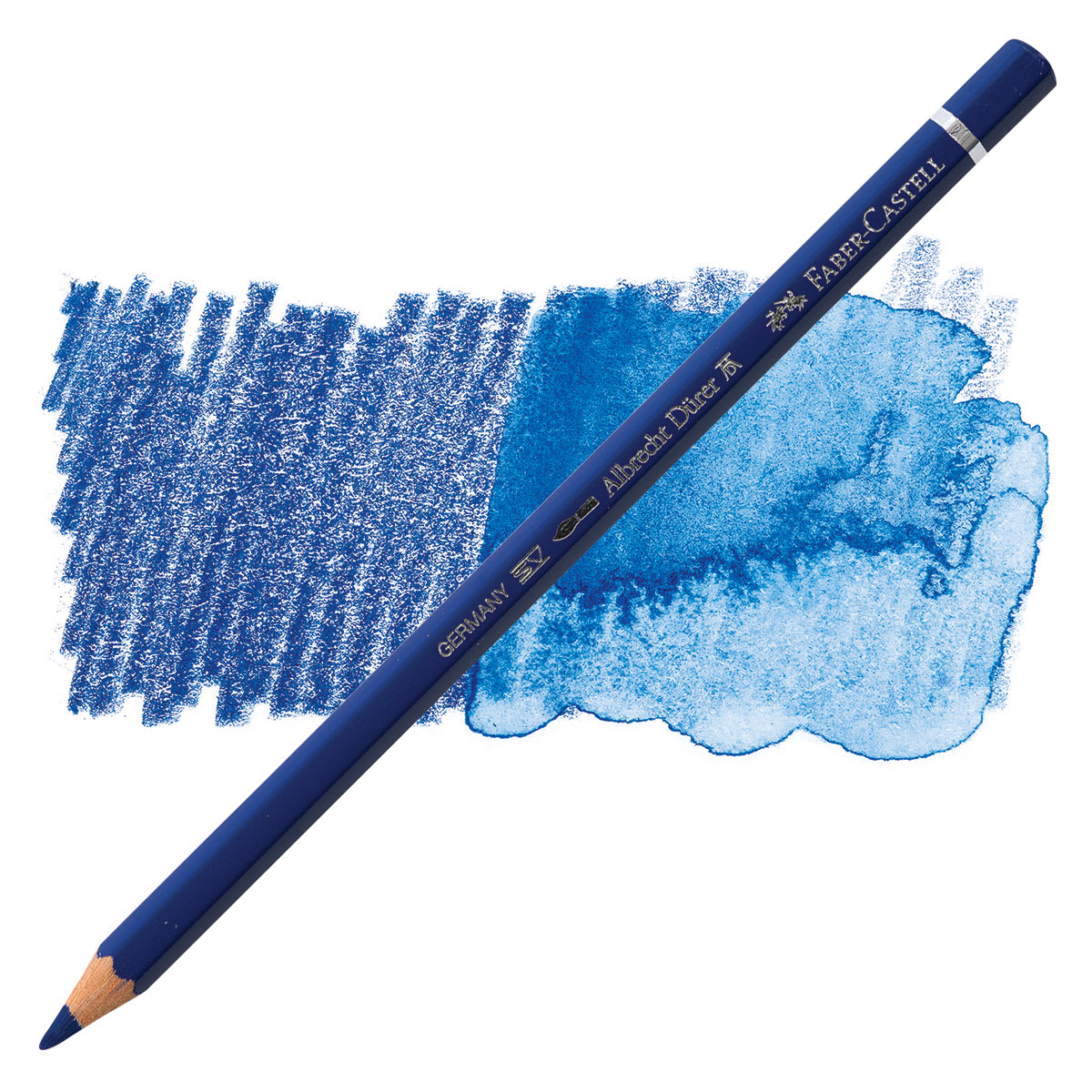 Faber-Castell Albrecht Durer Watercolor Pencil - Helioblue-Reddish pencil and swatch