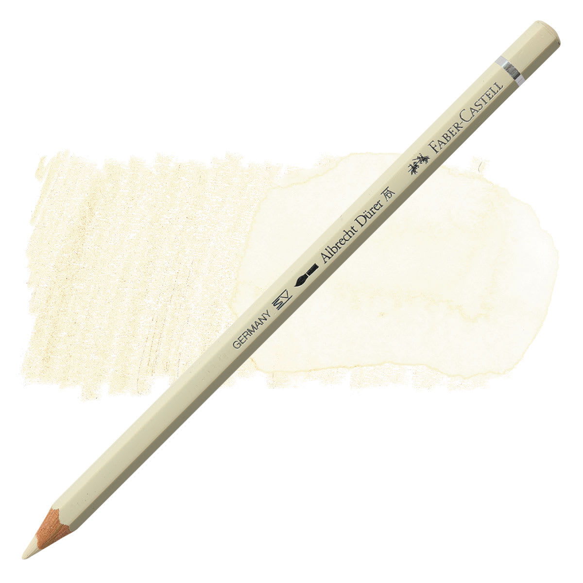 Faber-Castell Albrecht Durer Watercolor Pencil - Ivory pencil and swatch