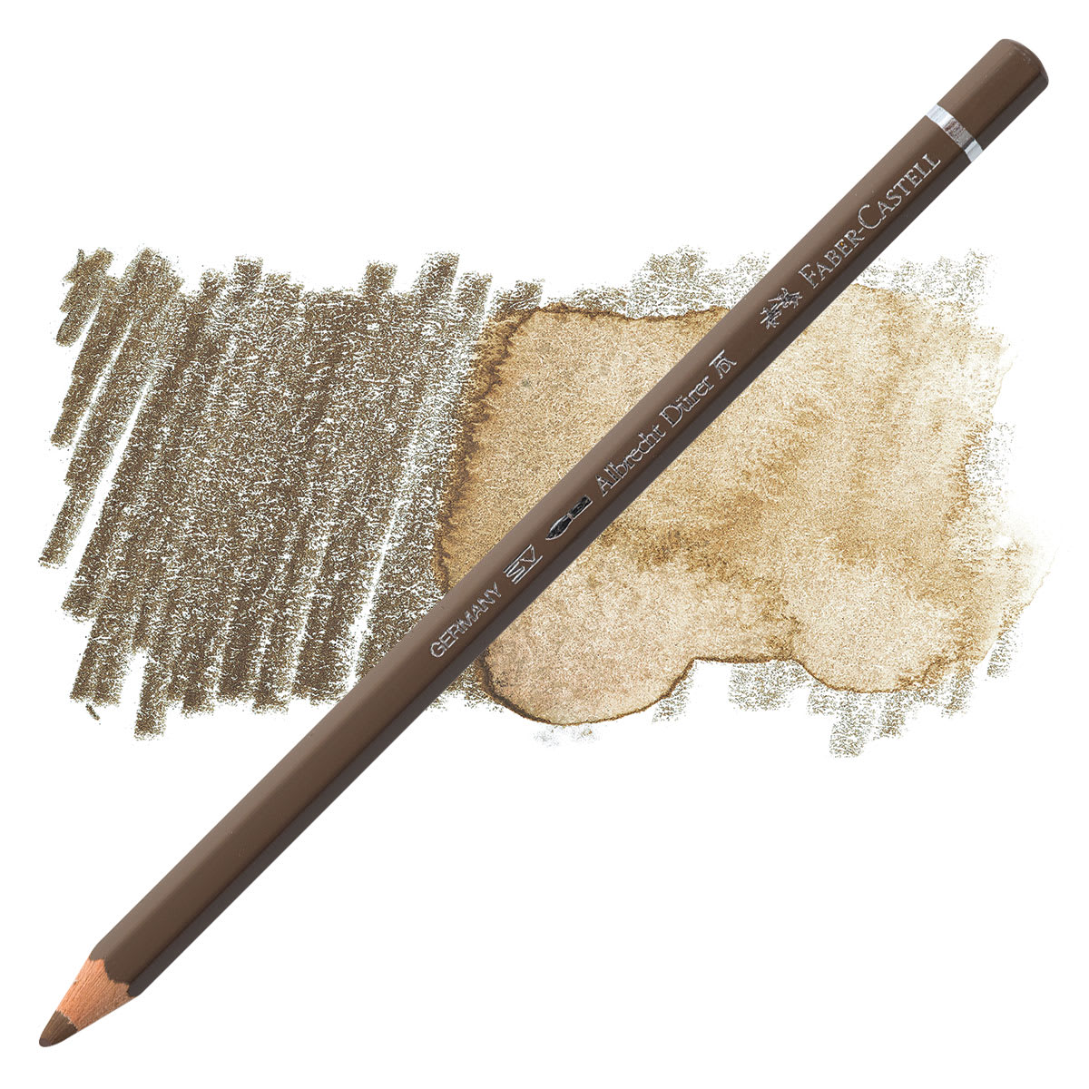 Faber-Castell Albrecht Durer Watercolor Pencil - Nougat pencil and swatch