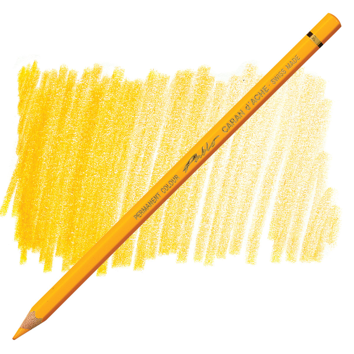 Caran d'Ache Pablo Colored Pencil - Fast Orange pencil and swatch